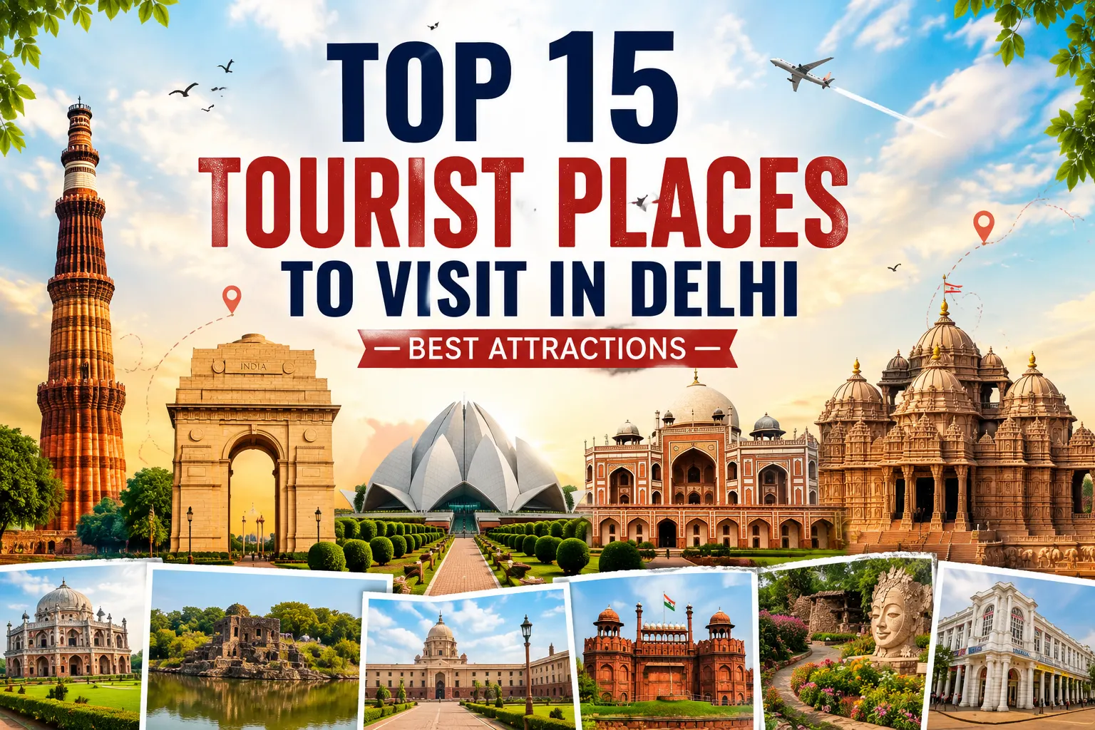 Top 15 Tourist Places to Visit in Delhi (2026) | Best Attractions