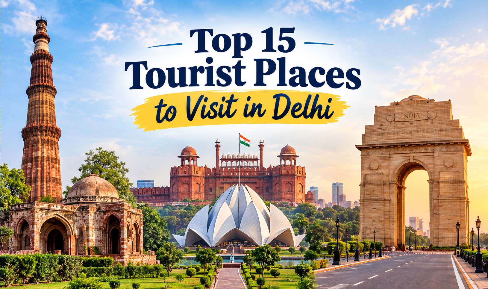 Top 15 Tourist Places to Visit in Delhi (2026) | Best Sightseeing Attractions