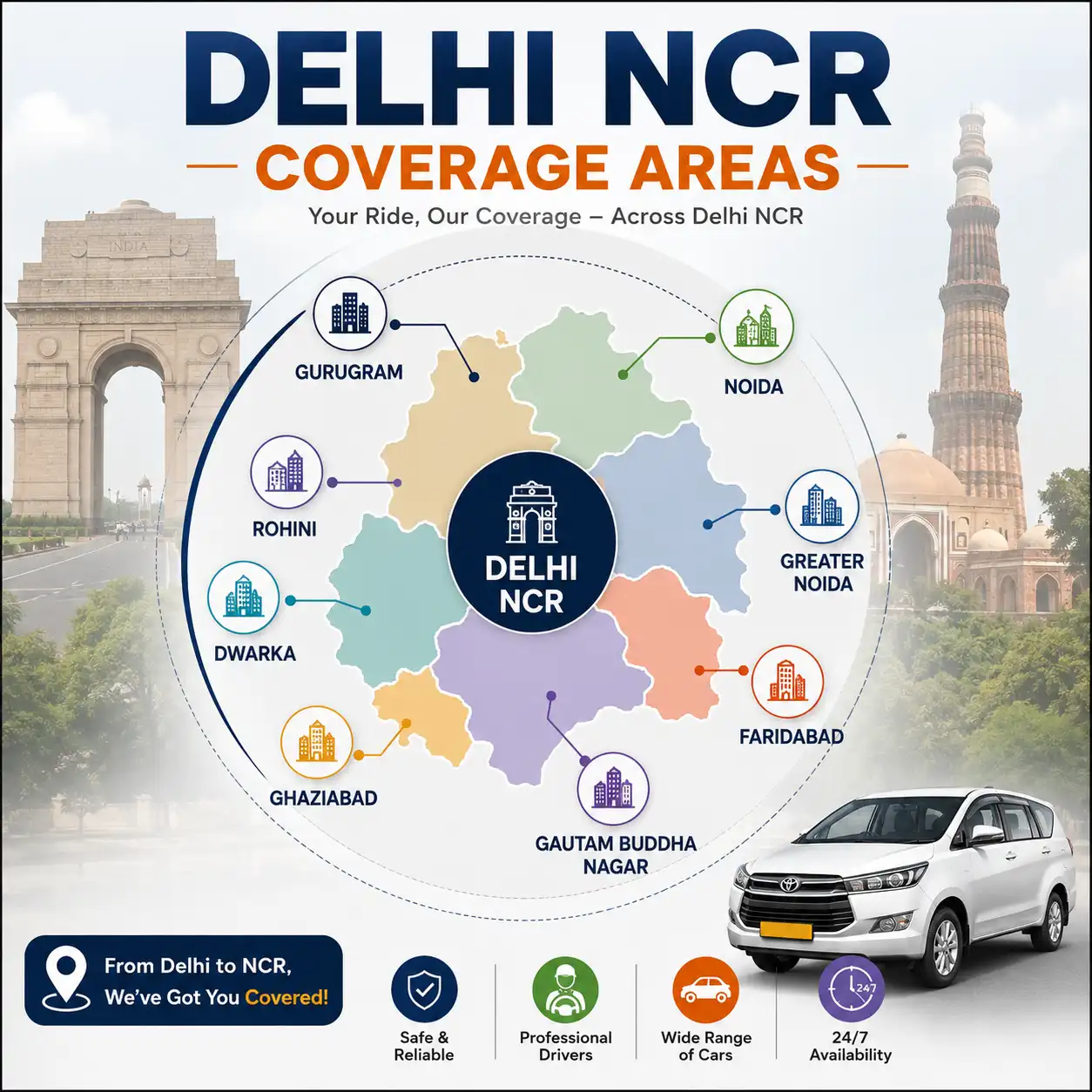 Delhi NCR Car Rental Doorstep Pickup